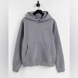 Adidas Originals adicolor Contempo boyfriend fit hoodie in dark gray. Size XS.